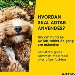 AdTab för hund >11-22 kg, 6 st