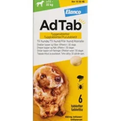 AdTab för hund >11-22 kg, 6 st