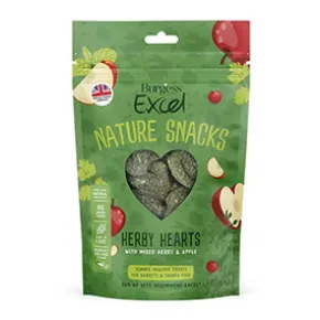 Burgess Excel Herby Hearts Snack, 60g