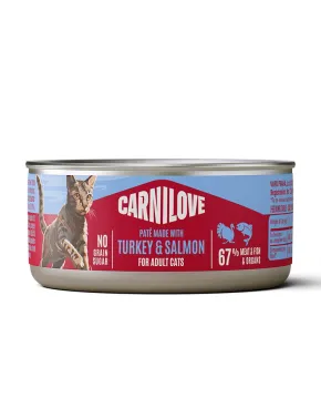 Carnilove Katt Våtfoder, Lax och Kalkon, 100g