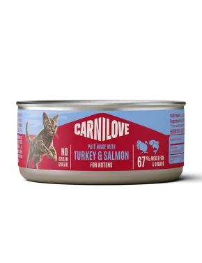 Carnilove Kitten Våtfoder, Lax & Kalkon, 100g