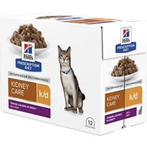 Hills Prescription Diet k/d Feline Kidney Care Beef 12 x 85 gr