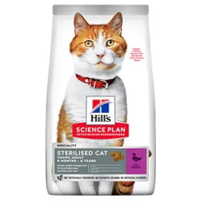 Hills Science Plan Katt Sterilised, Duck, 7 kg