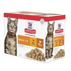 Hills SP Cat Adult Chicken & Turkey, 12x85g, Våtfoder