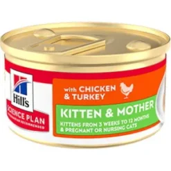 Hills SP Kitten & Mother Tender Mousse Chicken & Turkey, 85g