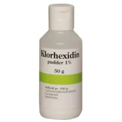 Klorhexidin puder 1%, 50 g.