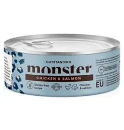 Monster Adult Cat, Chicken/Salmon, 100g Burk