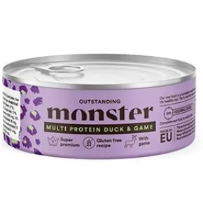 Monster Adult Cat, Multi Duck/Game, 100g Burk