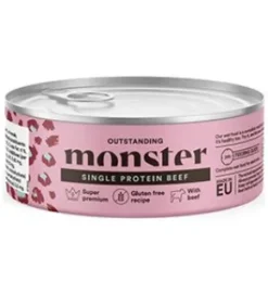 Monster Adult Cat, Single Beef, 100g Burk