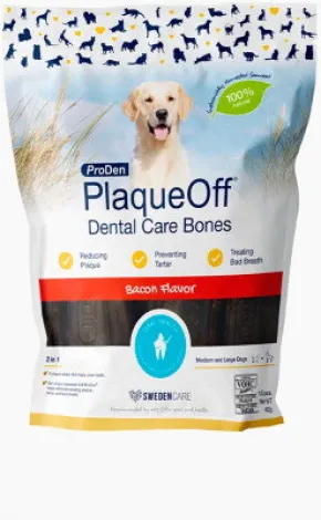 PlaqueOff Dental Bones Bacon 13 st
