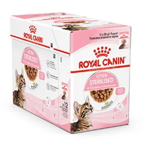 Royal Canin Kitten Sterilised Gravy Våtfoder, 12x85g