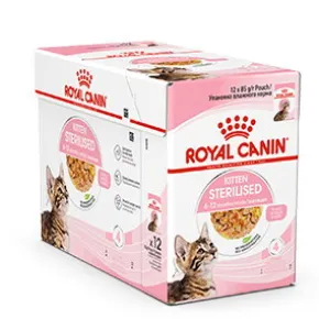 Royal Canin Kitten Sterilised Jelly Våtfoder, 12x85g