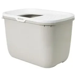 Savic Hop In kattlåda med tak, beige