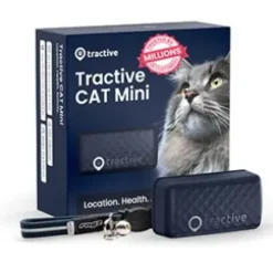 Tractive GPS Tracker Mini Katt + halsband, Mörkblå