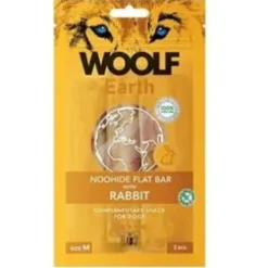 Woolf Earth Noohide flat bar, Rabbit, Medium, 3 st